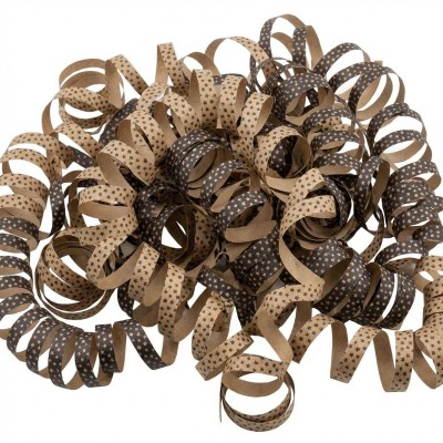 Papírové konfety serpentýny zlatočerné 2 ruličky