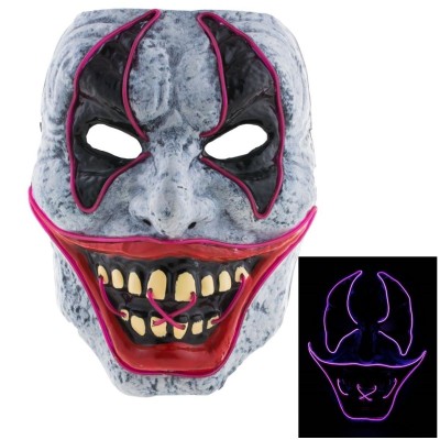 Maska šílený klaun purge LED svítící