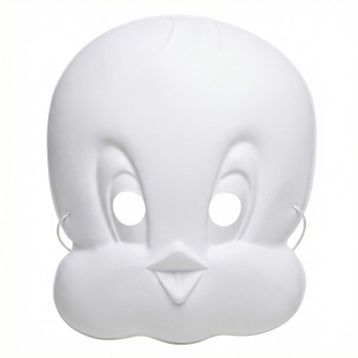 Bílá maska k domalování kuřátko