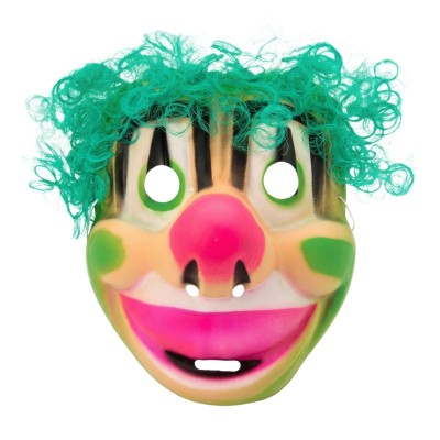 Maska zelený klaun