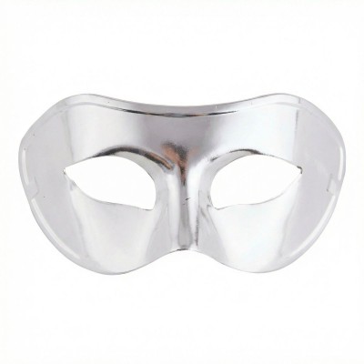 Škraboška maska stříbrná