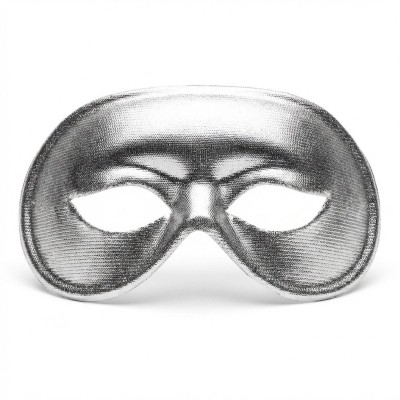 Maska škraboška stříbrná