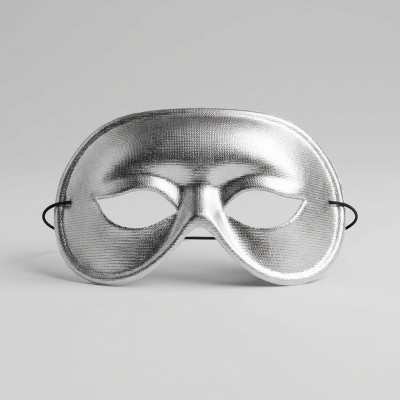 Maska škraboška stříbrná