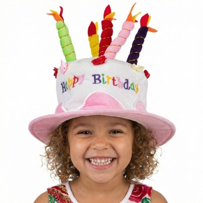 Narozeninový růžový klobouk dort