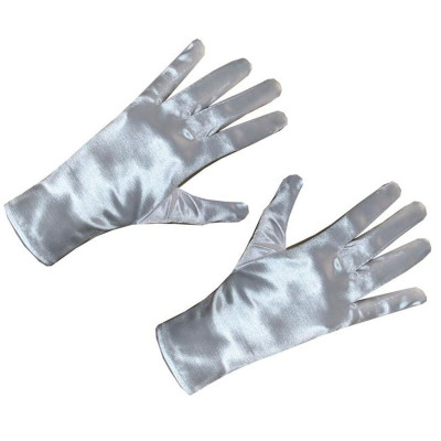 Bílé rukavice dospělé 25cm