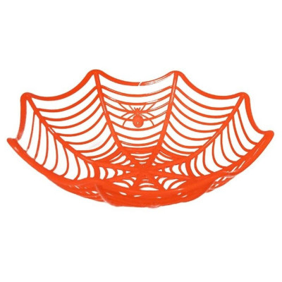 Mísa Halloween pavučina oranžová 25 cm