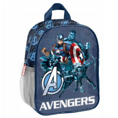 Dětský batoh jednokomorový 3D Avengers modrý