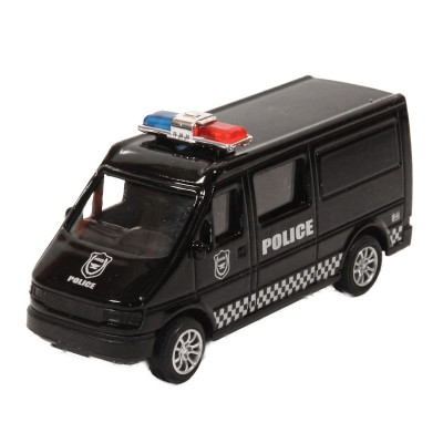 Kovová dodávka Policie černá