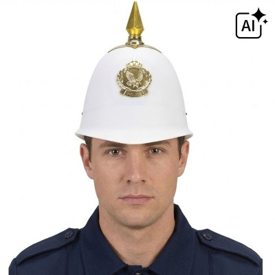 Policejní helma bílá