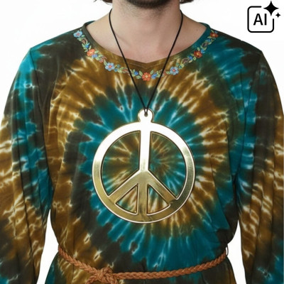 Náhrdelník hippie Peace velký