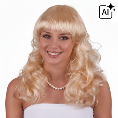 Paruka blond dámská andělská