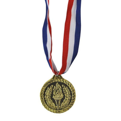 Medaile zlatá plastová 5 cm
