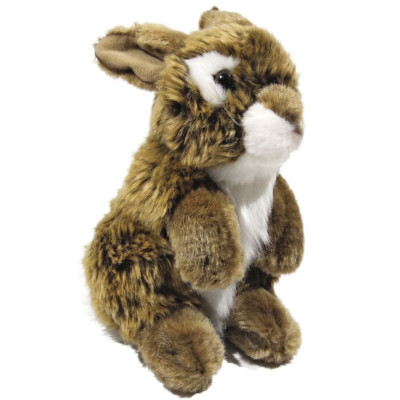 Plyšový Králík tmavě hnědý 20 cm