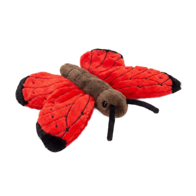 Plyšový Motýl červený 23 cm