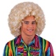 Paruka afro bílá zlatá