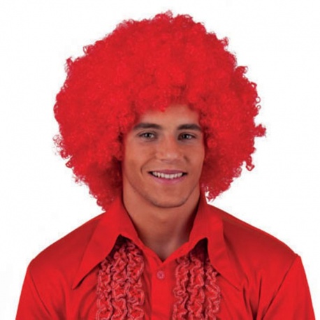 Paruka maxi afro - červená Paruka maxi afro - červená