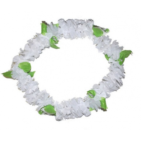 Květinový věnec - bílo zelený