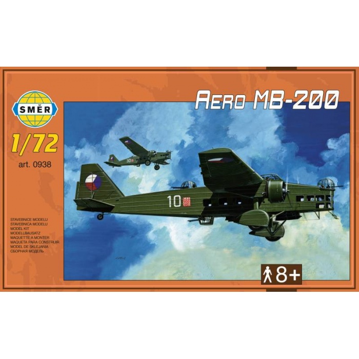 Aero MB-200 1:72 Směr plastikový model letadla ke slepení Aero MB-200 1:72 Směr plastikový model letadla ke slepení