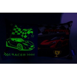 Svítící polštářek Závodní auto Moto Racing