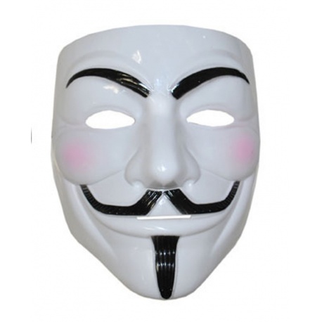 Maska Anonymous Vendeta bílá Maska Anonymous Vendeta bílá