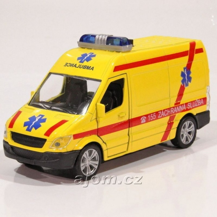 Kovové auto Ambulance ČR světlo a zvuk