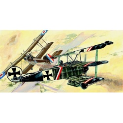 Fokker Dr.1 1:44 Směr plastikový model letadla ke slepení