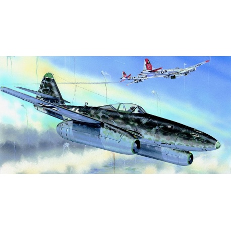 Messerschmitt Me 262 A 1:72 Směr plastikový model letadla ke slepení Messerschmitt Me 262 A 1:72 Směr plastikový model letadla ke slepení