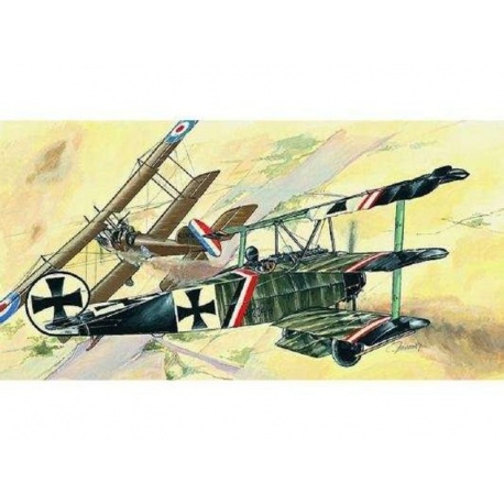 Fokker Dr.I 1:72 Směr plastikový model letadla ke slepení