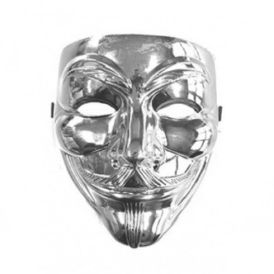 Maska Anonymous - stříbrná