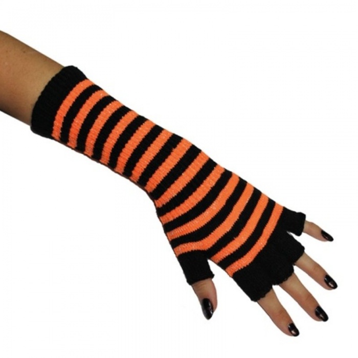Návleky na ruce - rukavice - oranžové