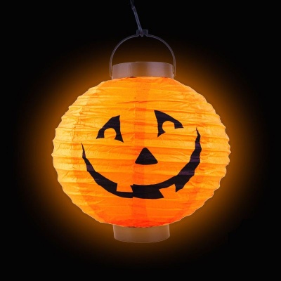 Lampion Halloween dýně svítící LED