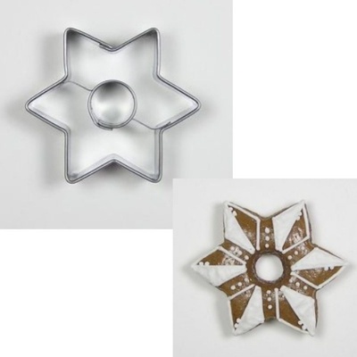 Vykrajovátko Hvězdička 49 x 42 mm se středem