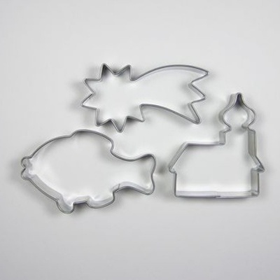 Vykrajovátka Vánoční sada Kostelík, kometa, kapr