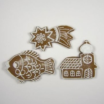 Vykrajovátka Vánoční sada Kostelík, kometa, kapr