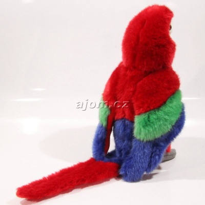 Plyšový Papoušek červený 26cm
