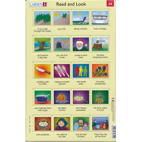 Puzzle Larsen - Angličtina - delší věty 24 Puzzle Larsen - Angličtina - delší věty 24