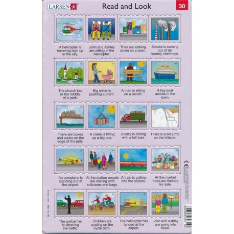Puzzle Larsen - Angličtina - delší věty 30 Puzzle Larsen - Angličtina - delší věty 30
