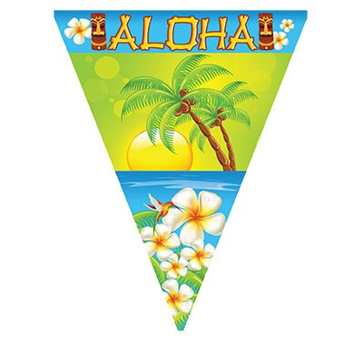 Vlajková girlanda Aloha Havaj - 5 m