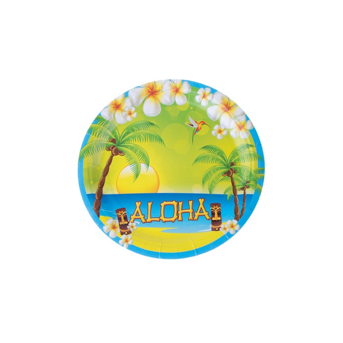 Papírové talíře - Aloha Havaj 8ks