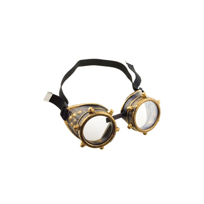 Brýle steampunk zlaté