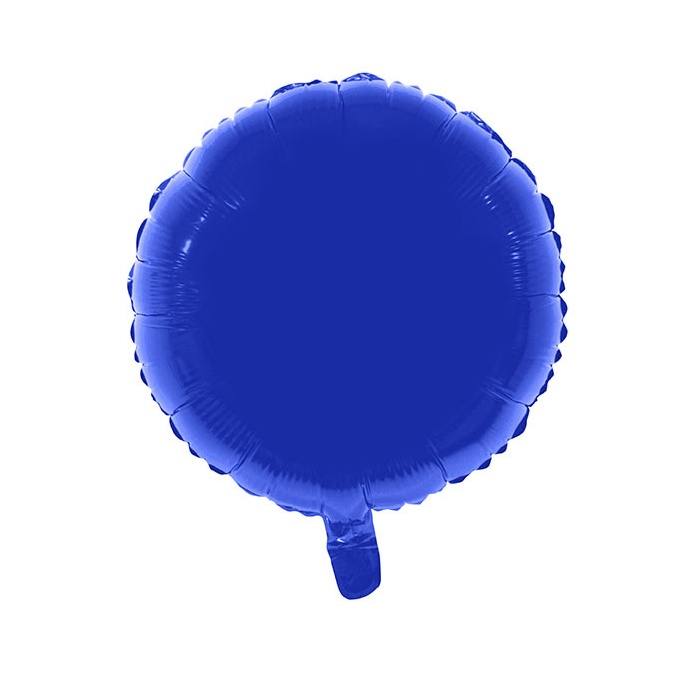 Foliový balónek - kulatý modrý