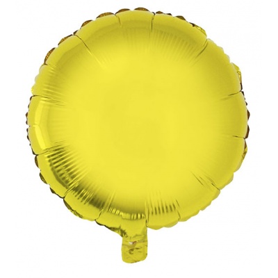Foliový balónek kulatý zlatý 46cm
