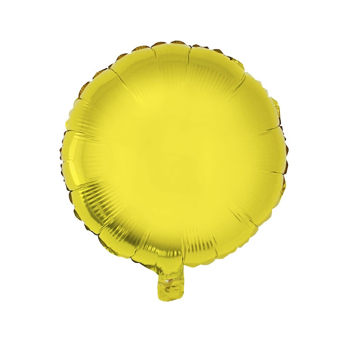Foliový balónek - kulatý zlatý