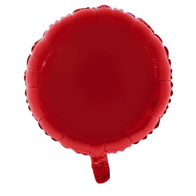 Foliový balónek kulatý červený 46cm