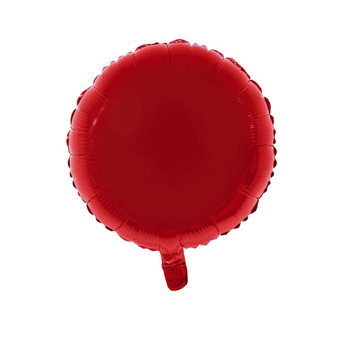 Foliový balónek - kulatý červený