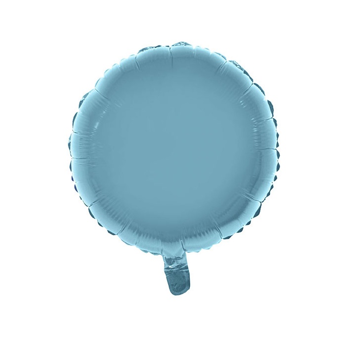 Foliový balónek kulatý světle modrý 46cm