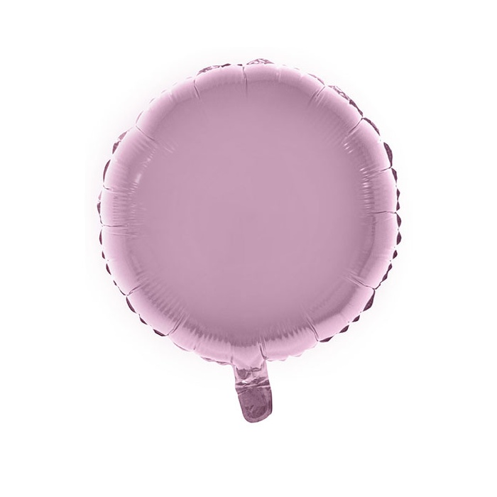 Foliový balónek kulatý světle růžový 46cm