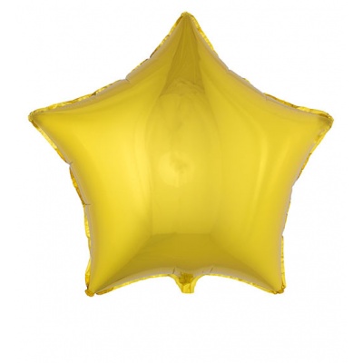 Foliový balónek hvězda zlatá 68cm
