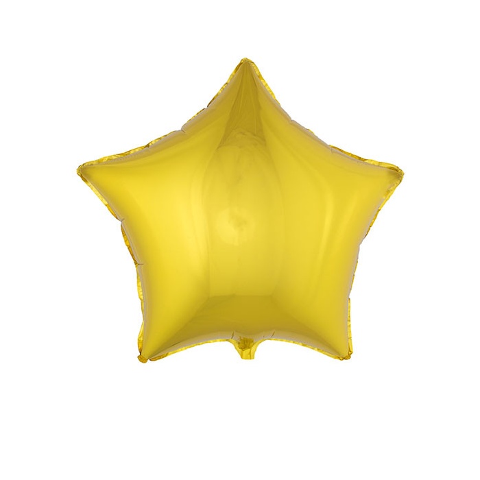 Foliový balónek - hvězda zlatá velká