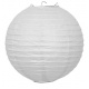 Papírový kulatý lampion - bílý